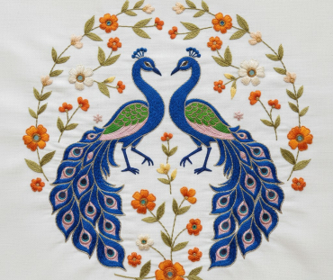 PEACOCK IN MEADOW MIST 04 N L