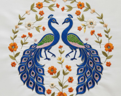 PEACOCK IN MEADOW MIST 04 N L