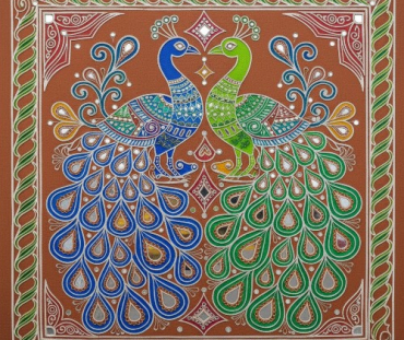 Royal Peacock Lippan Art 3 L R 3