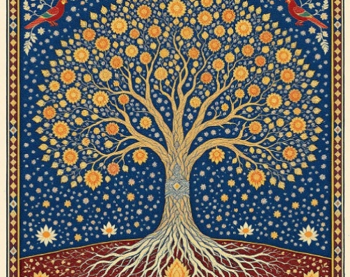 Kalamkari Art – Tree of Life Design