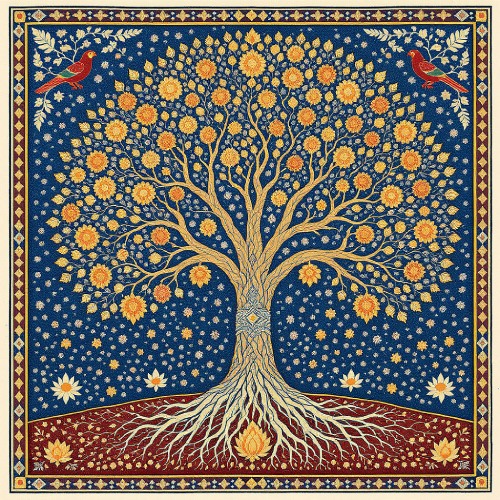 Kalamkari Art – Tree of Life Design