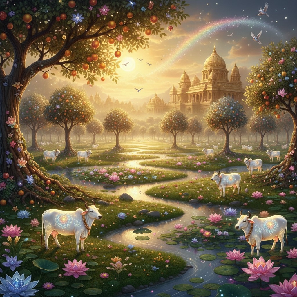 “Divine Vaikunth Heaven – Eternal Bliss Landscape”