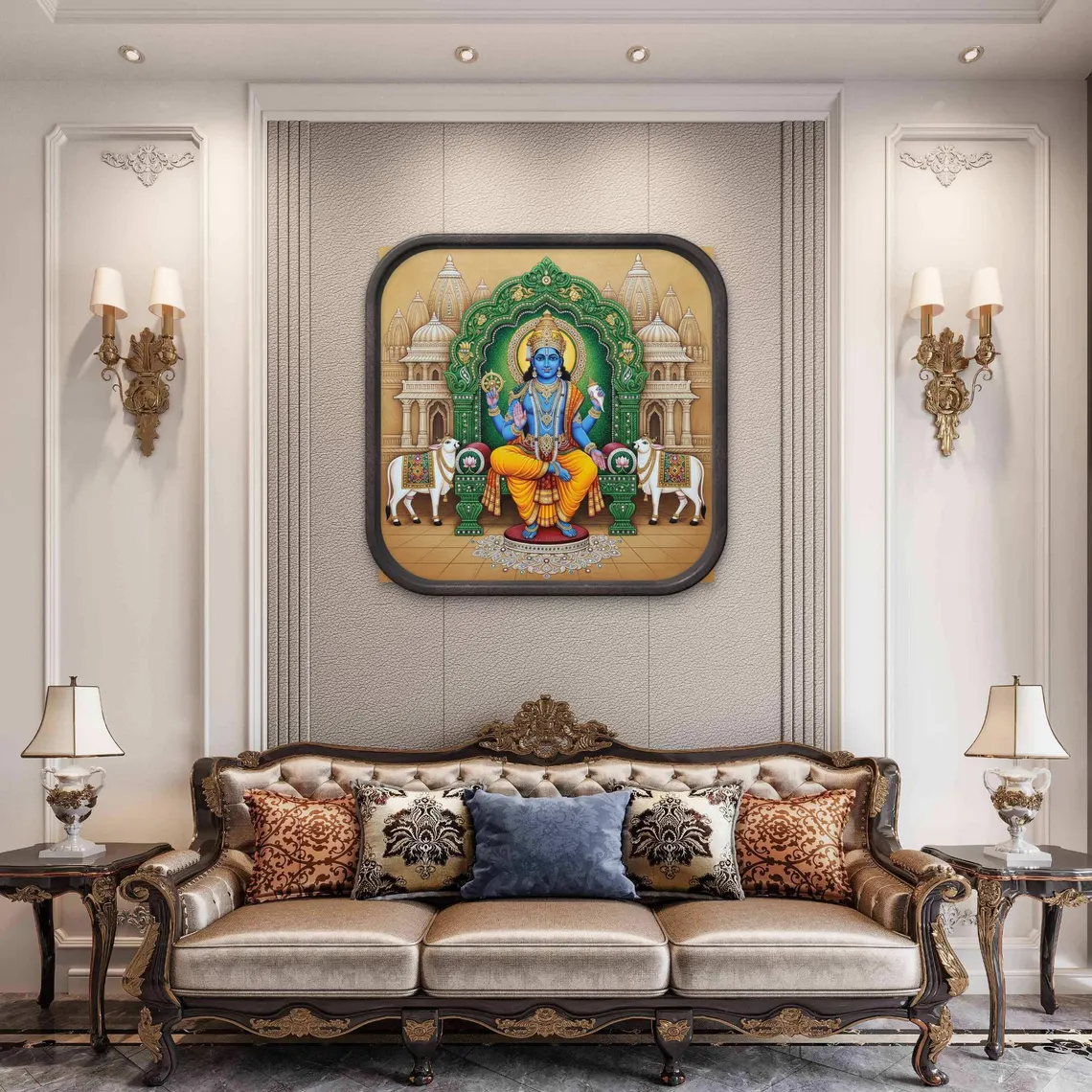 Emerald thorne Lippan Art, Krishna Wall Art - Image 2