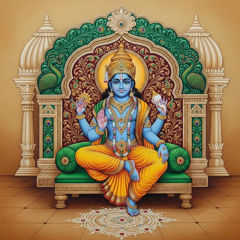 Emerald thorne Lippan Art, Krishna Wall Art