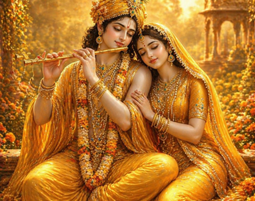 DIVINE HARMONY IN A GOLDEN GARDEN