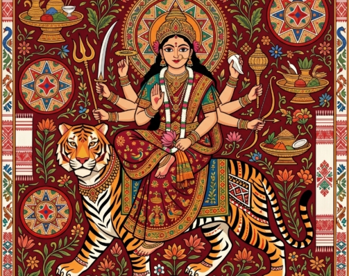 MAA DURGA ASSAMESE ART 1