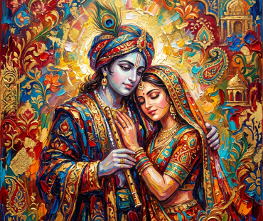 RADHA KRISHNA ABSTRACT AND MUGHAL ART 4