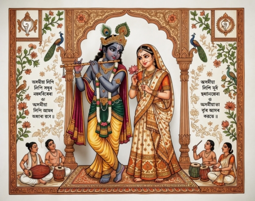 RADHA KRISHNA ASSAMESE STTRIYA ART 7