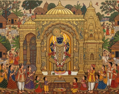 DWARKADHISH MADUBANI AND TANJORE ART 1