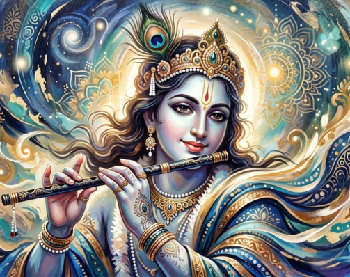 MODERN KRISHNA ARTWORK 10 H D