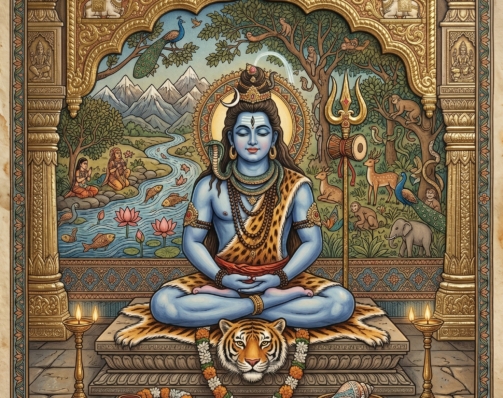 SHIVA MEDITATION SCENE M-T FUSION ART 6