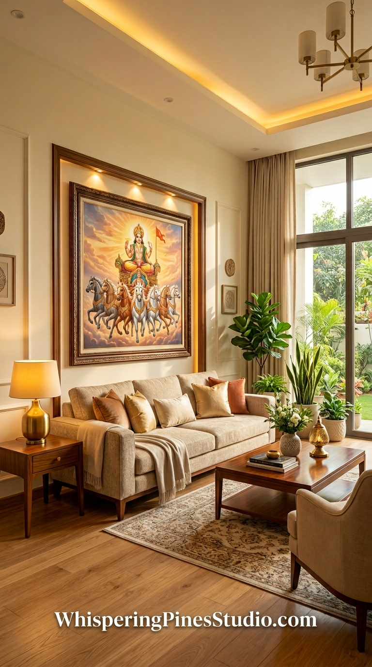 Surya Dev Riding Seven Horses – Divine Hindu Sun God Digital Download | Spiritual Wall Art | Vedic Sacred Artwork - Image 3