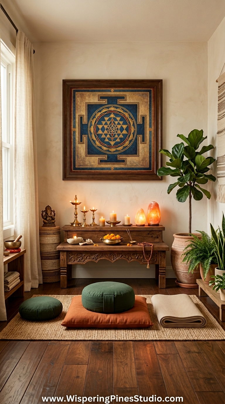 Maha Mrityunjaya Yantra Sacred Wall Art,Maha Mrityunjaya Yantra Artwork - Image 7